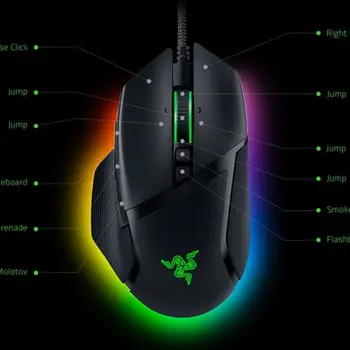 Razer Basilisk V3 Podesiva ergonomska gaming miš najbrži prekidač za gaming miš - Color RGB svjetla Optički senzor 26K DPI