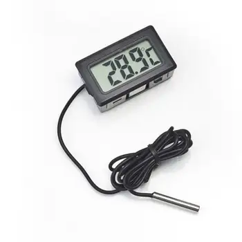 Mini LCD Digitale Auto Termometro Per Animali Domestici Umidità Misuratore Di Temperatura Sensore Calibro Termostato Igrometro