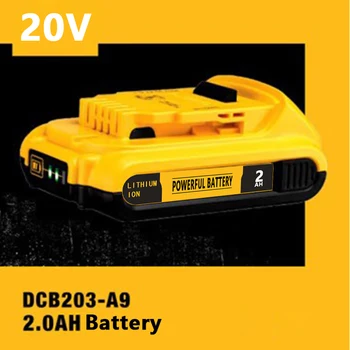 Original Bateriju 2.0 20V Ah DCB203 Za električni alat Dewalt Litij-ionska Baterija DCB205 DCB206 DCB204 DCB200 DCB182 DCB180 DCB230