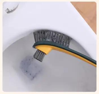 Fleksibilna silikonska četka za čišćenje wc-a nositelj, Zatvoreni četka za čišćenje wc-a, Zidni četka za čišćenje wc-a u kupaonici