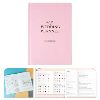 Vjenčanje Knjiga Planer Organizator Mladenka Bilježnica Za Planiranje Poklon Portable Notepad Formata A5 Kreativno Помолвка Romantični