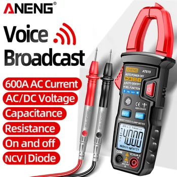 ANENG AT619 Digitalni Multimetar Glasovnog Emitiranje 4000 Apsolutna AC/DC Grinje Ampermetar Tester Struje Napona za Alat za Električara