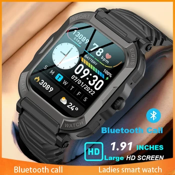 Pametni satovi za muškarce Xiaomi, sportski sat za fitness, monitor zdravlje, Bluetooth, uređaj za mjerenje koraka, 1,9 inča, ulica pametne satove s punim dodirom