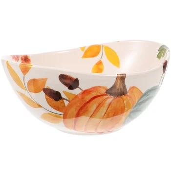Keramičke zdjele Kućanski pribor za salatu, pribor u country stilu, Zabavni Jesenski veliki keramika
