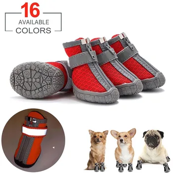 4 kom./compl. Vodootporne ljetna obuća za pse, neklizajući vodootporne cipele, zaštita cipela, prozračna za male mačke, Čarape za štence, booties