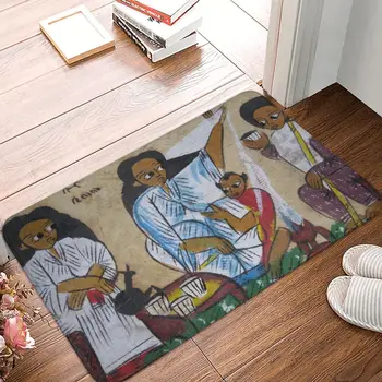 Etiopski slikarstvo, tepih za kupaonicu, Ženski mat, Kuhinja tepih, tepih za ulazna vrata, uređenje kuće