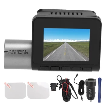 Video rekorder 4K Dash Cam sa širokim kutom gledanja od 170 °, Wi-Fi za automobile