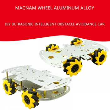 Podvozje vozila Macnam wheel od aluminijske legure, uradi SAM, ultrazvučni intelligent auto za zaobilaženje prepreka, šasija vozila s pogonom na 4WD