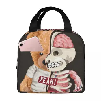 Москино medvjed igračka toplinskom izolacijom ručak torbu izdvojeni bento torbu ručak kontejner za jelo torbe za pohranu hladnjak kutije za ručak torba