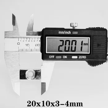 5pcs 20x10x3-4 Blok Snažan Magnet s rupom 4 mm Surround Lima Magnet 20x10x3 mm-4 mm Najjači Permanentni Magneti NdFeB 20*10*3-4 mm