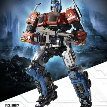 3000 kom., Veliki robot-transformator Optimus, igračke-blokovi, Robot-transformator, igračke, filmove, blokovi, Igračke Za djecu 667