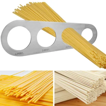 1pc posuđe za mjerenje tjestenine i Rezanci od nehrđajućeg Čelika, Kuhinjski Pribor, Alat za mjerenje Špageti sa 4 Rupe