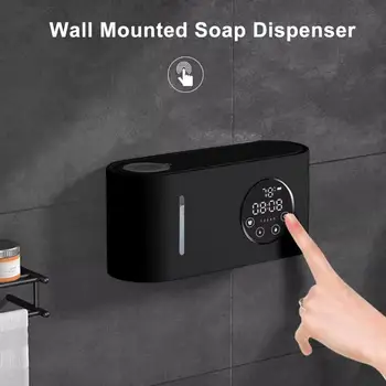 Beskontaktni Dozator sapuna Beskontaktni sapun Dozator za kupaonicu s LCD zaslonom Podesiva Količina Zidni držač Senzora kapaciteta 500 ml