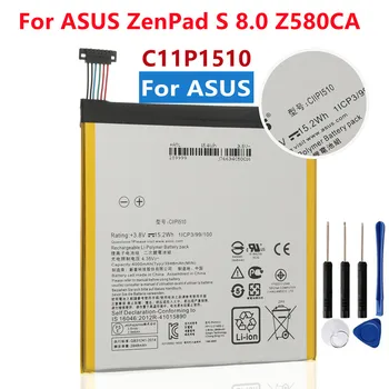 Original baterija za tablet velikog kapaciteta C11P1510 za ASUS ZenPad S 8,0 Z580CA 4000 mah + alata