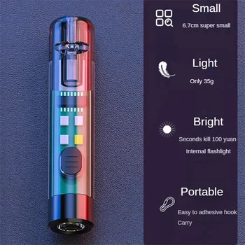 Swishing lampa Mini led vanjski jaki Prijenosna Svjetiljka privjesak za ključeve, USB Punjenje Prijenosni Hitne upozorenja mala svjetiljka