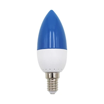 Topla RASPRODAJA, 6X led žarulja E14 s ekranom u boji свечным vrhom, boja svijeća, plava