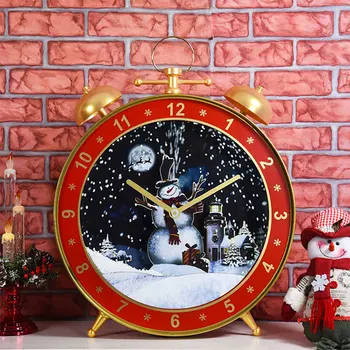 Božićne dekoracije, Led satovi, nakit s pozadinskim osvjetljenjem, glazbu Može reproducirati 8 Božićne glazbene sati u obliku Snjegovića
