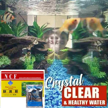 Skok za akvarijske vode, prašak za pročišćavanje vode u akvariju za slatke i morske vode 30 g (5 kom.) Sredstva za čišćenje akvarija