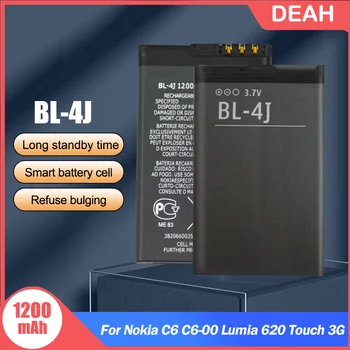 10-20 KOMADA BL-4J BL 4J BL4J 3,7 U Zamjenjiva Baterija za telefon 1200 mah Za Nokia C6 C6-00 C600 E61i E52 i E55 E6 Lumia 620 Touch 3G