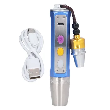 Identifikacijski fenjer, procijenjuje svjetiljku, metalno kućište, vodootporan, visoke svjetline, 3LED, s USB kabelom za razgledavanje nakit