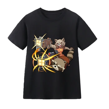 Rocket Bear/ gornja odjeća za djecu, Dječje majice, Haljine, Majice s kratkim rukavima i dezena, t-shirt, odjeća za mlade, top