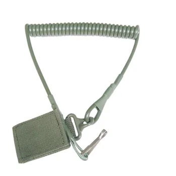 Поясная lanac sa zaštitom od gubitka, sačmarica, uže za ključeve, prijenosni radio, opružni стропа s metalnom kukom, nalik privjesku za ključeve