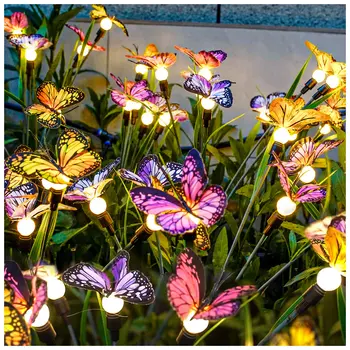 Led solarni Leptir Osvjetljavaju vanjski vodootporan dvorište, umjetnost, Vilinski dom, travnjak, vrt, cesta, božićne ukrase na poklon