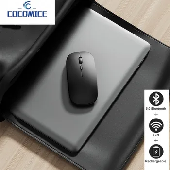 Bežični miš Bluetooth, Bežična računalni miš, Punjiva, Tihi, Ergonomski Miš Mause, Tanke USB miš bez zvuka za PC, laptop