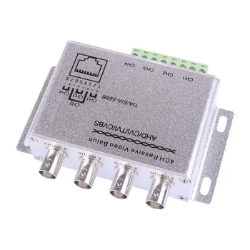 4-kanalni pasivni видеобаллон za prijenos upletene parice RJ45 na analogni signal BNC i HD-CVI / TVI/AHD preko UTP-kabel
