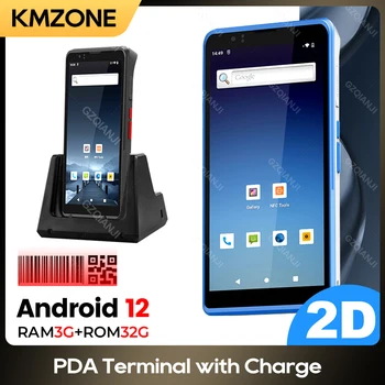Skener PDA Android 12 s velikim zaslonom osjetljivim na dodir, prijenosni terminal Honeywell za skeniranje bar koda u obliku 1D 2D, 4G mreža, prikupljanje podataka za NFC, 3 GB + 32 GB