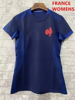 2023 Francuska Osnovna ženska majica za ragbi Domicile Bleu Veličine S-XL