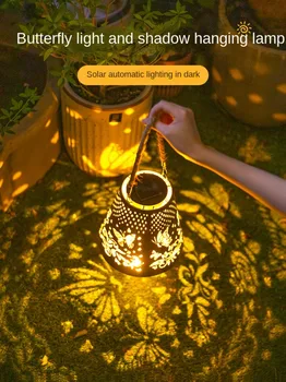 Ulični Vrtna Solarna lampa, Vodootporan fenjer-leptir, Vanjska долговечное rasvjeta, Sunčeva svjetlost, Vanjska dekoracija vrta