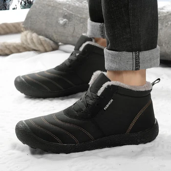 Muška zimska obuća; vodootporan kratke zimske cipele s gumenim potplatima; нескользящие cipele na platformu za aktivan odmor; čizme za šetnju; Cipele za stopala;