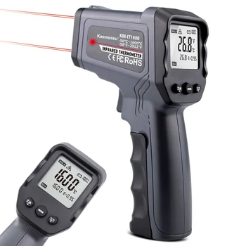 Infracrveni termometar Dvostruki Laser Temperatura pištolj Beskontaktni Digitalni Пирометр Laserski termometar-50-1600 °C (-58 ° F ~ 2912 ° F)