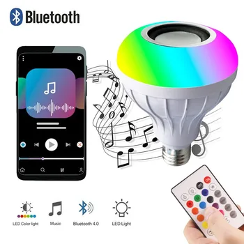 Led zvučna lampa Bluetooth, žarulja E27, Pametno upravljanje aplikacijom, Bijelo svjetlo, bežični daljinski upravljač, Dragon Ball, Muzička lampa sa mjehurićima