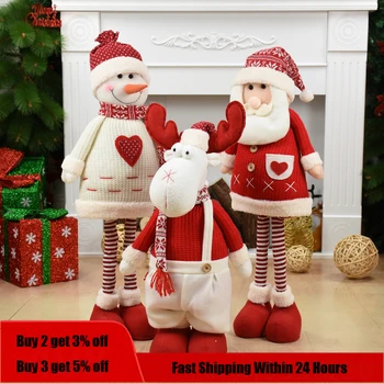 Božićni lutke Velike veličine, Pop-Djed Mraz, Snjegović, Los, Božićne slike, Božićni ukras, dar za dijete, ukras za Božićnu božićno drvce