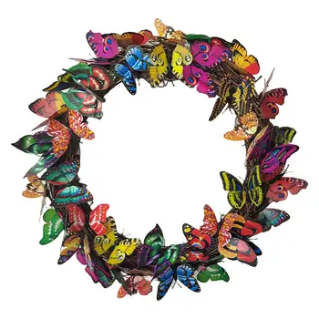 Cijele šarene vijenac u obliku leptira za prednja vrata, Zidne Гирлянда, Накидка, Festival na otvorenom, Svadbena dekoracija, Rekvizite za snimanje fotografija