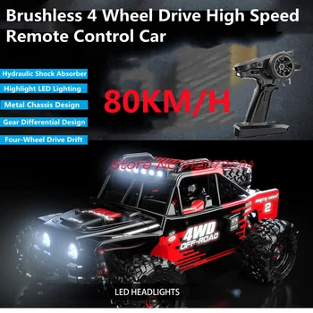 1:14 Brushless 4WD high-Speed Električni Automobil sa Daljinskim upravljačem 2,4 G 80 km/h, Metalne Šasije, Led Rasvjeta, Diferencijal Mjenjača, radio kontrolirani Automobil, Kamion