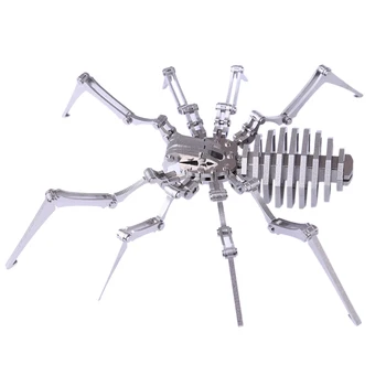 Skup modela za montažu u svojim rukama, 3D Skupština od nehrđajućeg čelika Odvojivi model, Zagonetke, Ukrasa za dom, Najbolji poklon 2019 - Spider King