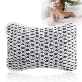 Jastuk za kupanje, prozračna mrežica torbica, jastučić za kupanje, ergonomski jastuk za kupanje, podrška za vrat i leđa za opuštajući spa-procesa
