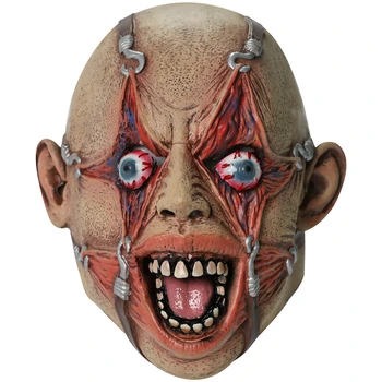Maska s lubanjom na Halloween, lateks maska za glavu vampir, strašno lice, rekvizite za strašna čudovišta