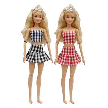 Nova suknja-бандо 30 cm 1/6 s visokim strukom, kockice komplet pribor za lutke, odjeću za Barbie lutke