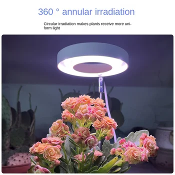 Led žarulja za biljke full, USB lampa za uzgoj, Podesiva po visini, led žarulja za uzgoj, Фитолампа, Hydroponic rasvjeta za sadnica cvijeća
