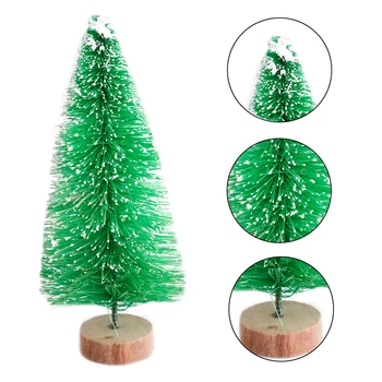 Mini-Božićno Drvce, Skup raznobojnih borova, poklon od Sisal, ukras za dnevni boravak, college, Jedinstveni oblik, Drveni okvir