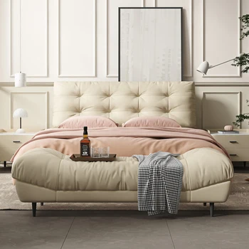 Jednostavno luksuzna moderna минималистичная temeljena na krevet spavaća soba internet slavne lagan luksuzna krevet минималистичная design krevet