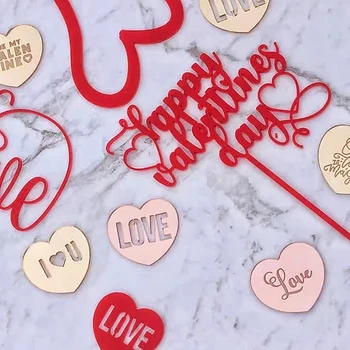 Sretan Valentinovo, Godišnjicu Vjenčanja, Ukras Ljubavi Torte, Dekoracija Desert, Dekor za Cupcakes, Potrepštine za zabave