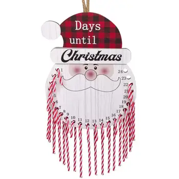 Božićni Adventski-kalendar, šarmantan drvenim Božićni kalendar odbrojavanja s 24 ukrasima od конфетной lovački Praznik Santa za dom
