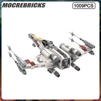 Serija Space War T-65 Starfighter (red 5) Ratni brodovi MOC Montaže građevinskih blokova Skup modela Dječje igračke Božićni pokloni