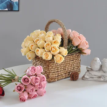 24 Kom. Pupoljci Ruža, što drže Buket Svadbeni Simulacija cvijeće, Lažni Cvijeća, Uređenje kuće, Rekvizite za fotografiranje vjenčanja
