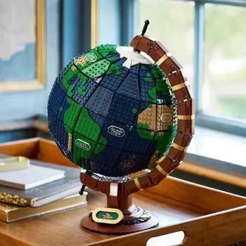 2023 Novi Globus 2585 kom. Kompatibilne 21332 Ideje Karta svijeta Model Građevinski Blokovi i Cigle Tehnički MOC Cigle Igračke za djecu Poklon